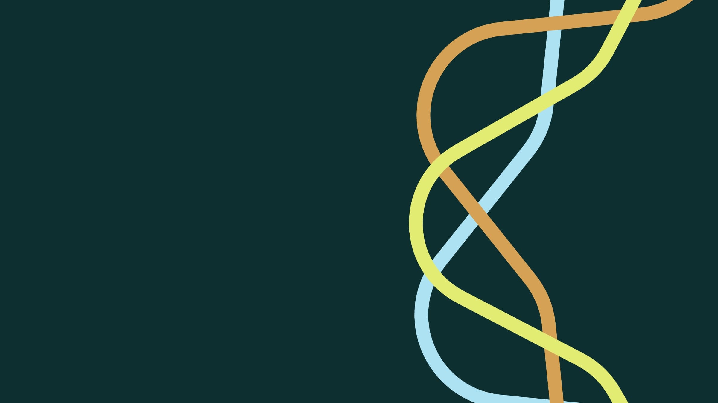 The ACTS mark's woven strands in Light Teal, Chartreuse, and Gold on Deep Teal