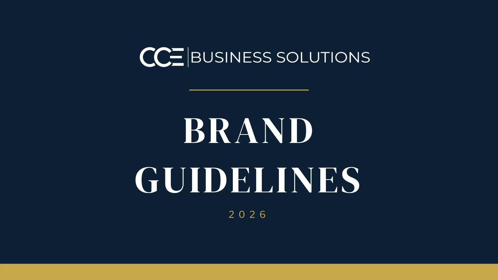 CCE 2026 Brand Guidelines cover