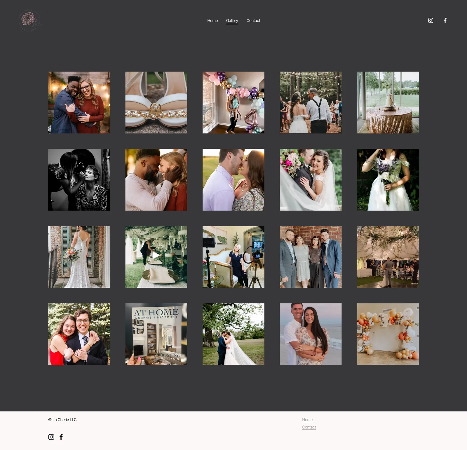 La Chérie portfolio before the rebuild